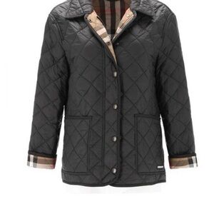 Burberry Black Quilted Utility Jacket
